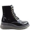 HEAVENLY FEET WOMENS ANKLE BOOT - BLACK PATENT